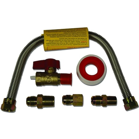 Generic 18In. Universal Gas Appliance Hook-Up Kit - Model# Gls200-18Tf GLS200-18TF
